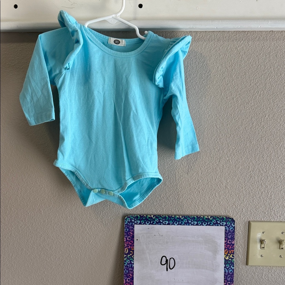 Blue Long Sleeve Kids One Piece